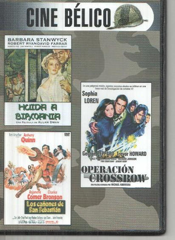 DVD: Cine Belico: Huida a Birmania, Los cañones de San Sebastian, Operacion Crossbow