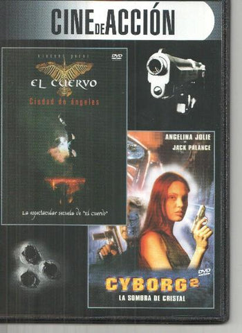 DVD: Cine de accion: El cuervo: ciudad de angeles, Cyborg 2 la sombra del cristal