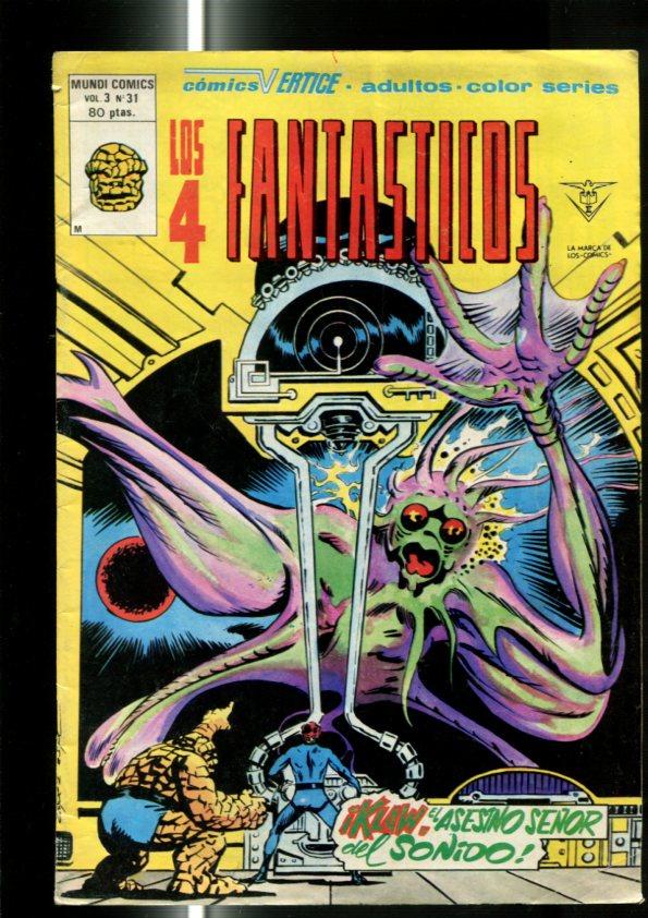 Vertice: Los 4 Fantasticos volumen 3 numero 31: (numerado 1 en trasera)