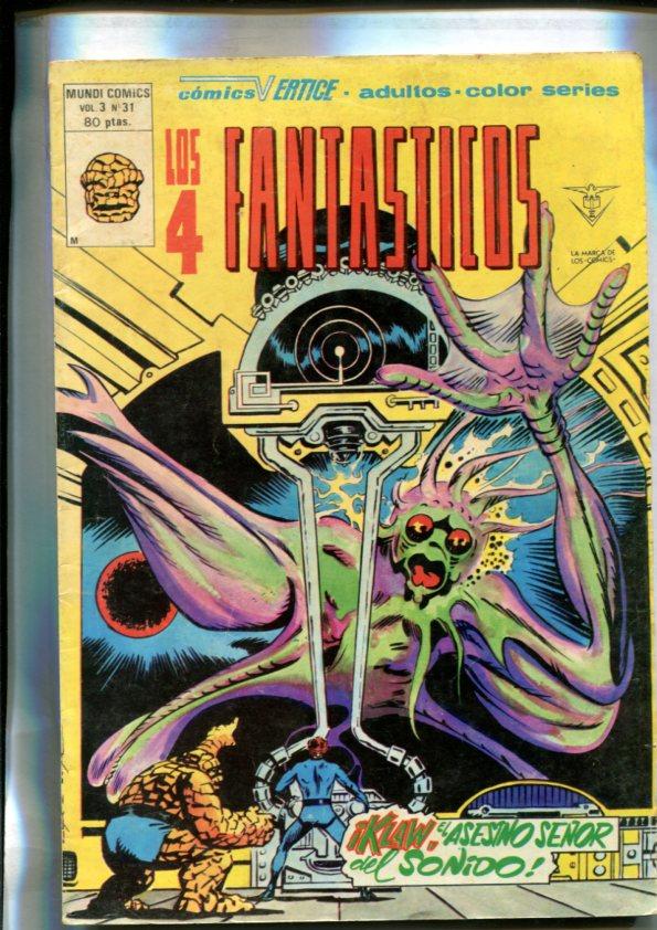 Vertice: Los 4 Fantasticos volumen 3 numero 31: (numerado 2 en trasera)