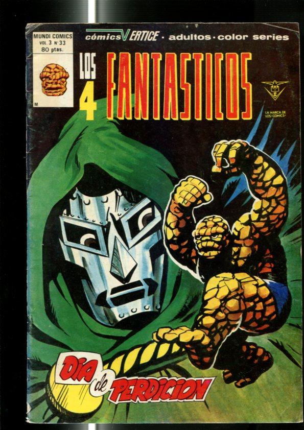 Vertice: Los 4 Fantasticos volumen 3 numero 33: (numerado 1 en trasera)