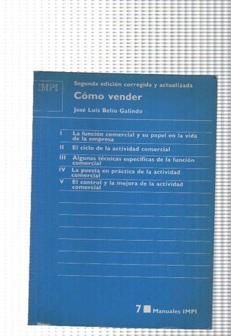 Manuales IMPI num. 07: Como vender