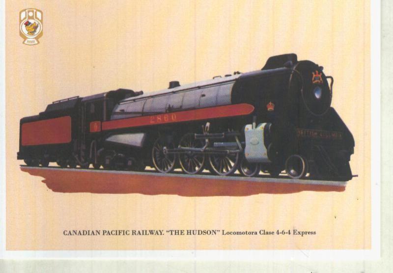 Postal / Postcard: El Boletin serie 1 numero 04 de 12: Canadian Pacific Railway: The Hudson