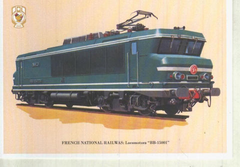 Postal / Postcard: El Boletin serie 1 numero 05 de 12: Franch National Railwas: Locomotra BB-15001