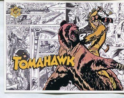 Postal / Postcard: El Boletin serie 2: Tomahawk (clasicos del Western) numero 07 de 12:  Tomahawk