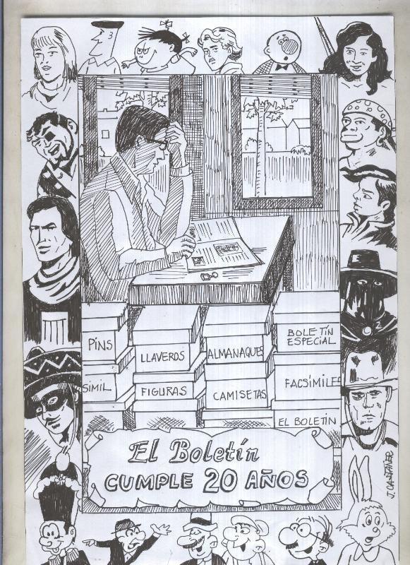 El Boletin 20 años: dibujo numero 4 realizados por algunos amigos para la celebracion