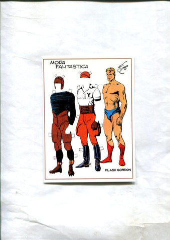 Postal / Postcard: El Boletin serie 5 numero 02 de 12: Flash Gordon: Moda Fantastica: Flash Gordon