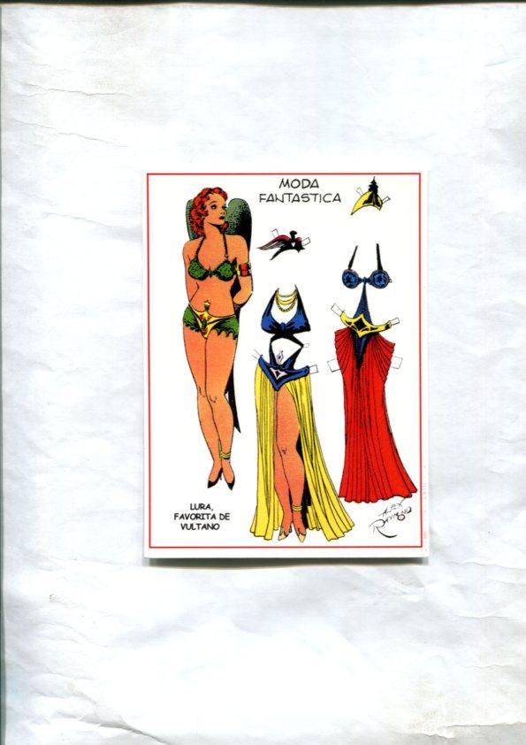 Postal / Postcard: El Boletin serie 5 numero 12 de 12: Flash Gordon: Moda Fantastica: Lura favorita de Vultano