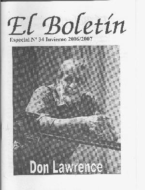 El Boletin Especial numero 034: Don Lawrence