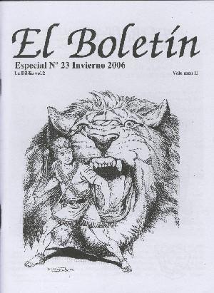 El Boletin Especial numero 023: La Biblia en los comics volumen 2 (invierno 2006)