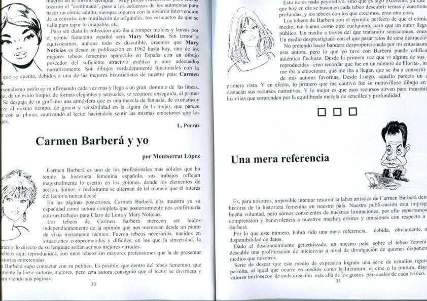 Fanzine: El Boletin Especial numero 066: Carmen Barbara