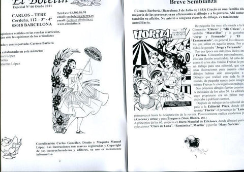 Fanzine: El Boletin Especial numero 066: Carmen Barbara