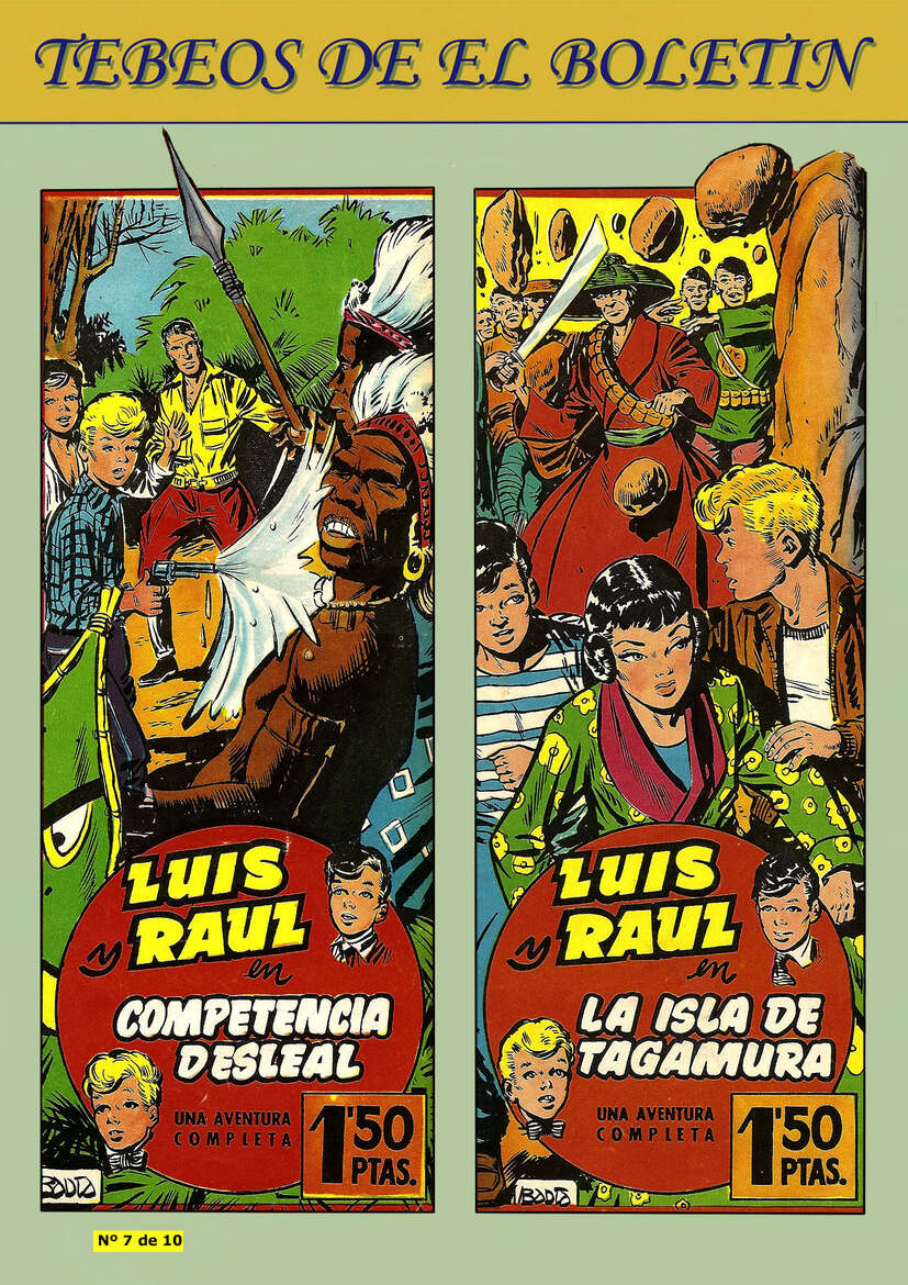 Los Tebeos de El Boletin numero 096: Luis y Raul: Competencia desleal y La isla de Tagamura