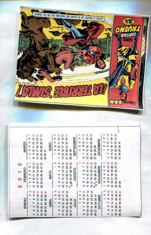 Muestra calendario Bolsillo para el 2010 de El Boletin con El Capitan Trueno, modelo 2