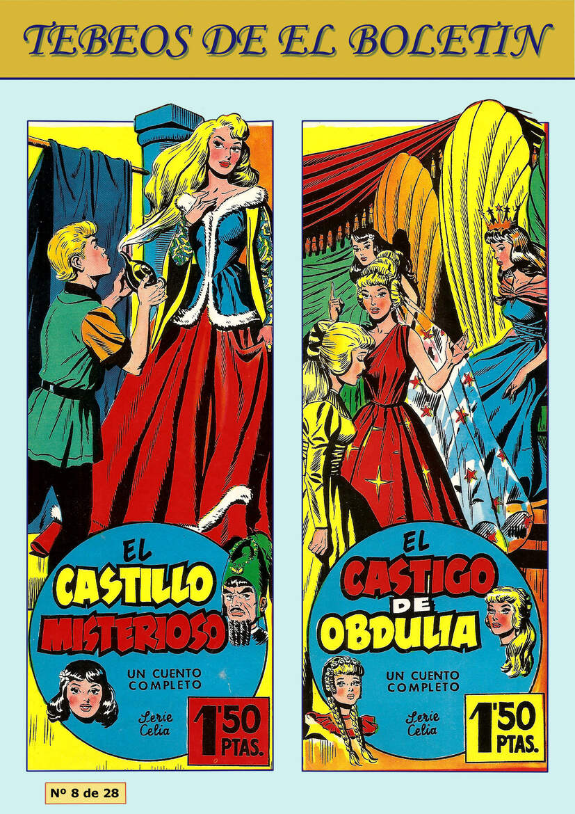 Los Tebeos de El Boletin numero 112: Celia, suplemento pulgarcito: El castillo misterioso y El castigo de Obdulia