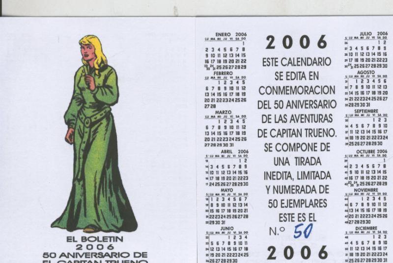 El Boletin Calendario bolsillo 2006: Sigrid numero 50 de 50 unidades