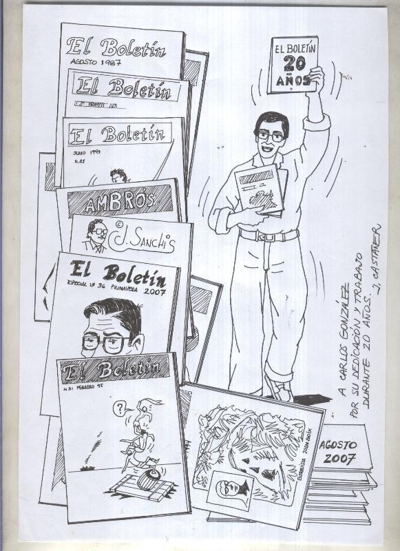 El Boletin 20 años: dibujo numero 2 realizados por algunos amigos para la celebracion