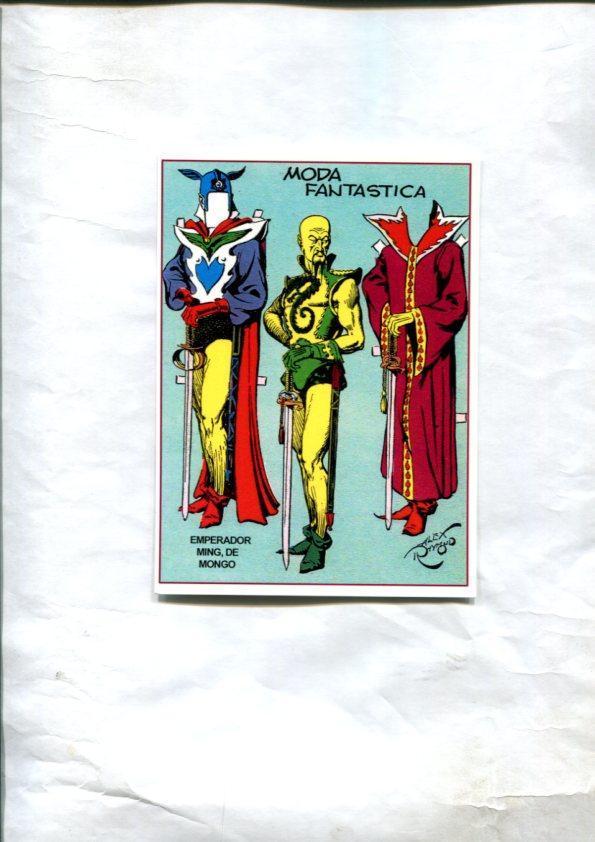 Postal / Postcard: El Boletin serie 5 numero 09 de 12: Flash Gordon: Moda Fantastica: Emperador Ming de Mongo