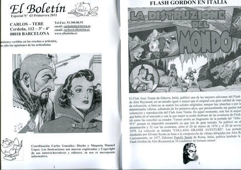 Fanzine: El Boletin Especial numero 063: Flash Gordon volumen 3