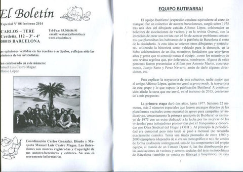 El Boletin Especial numero 088: Butifarra cumple 40 años