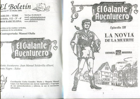 El Boletin Especial numero 032: El Galante Aventurero (otoño 2006)