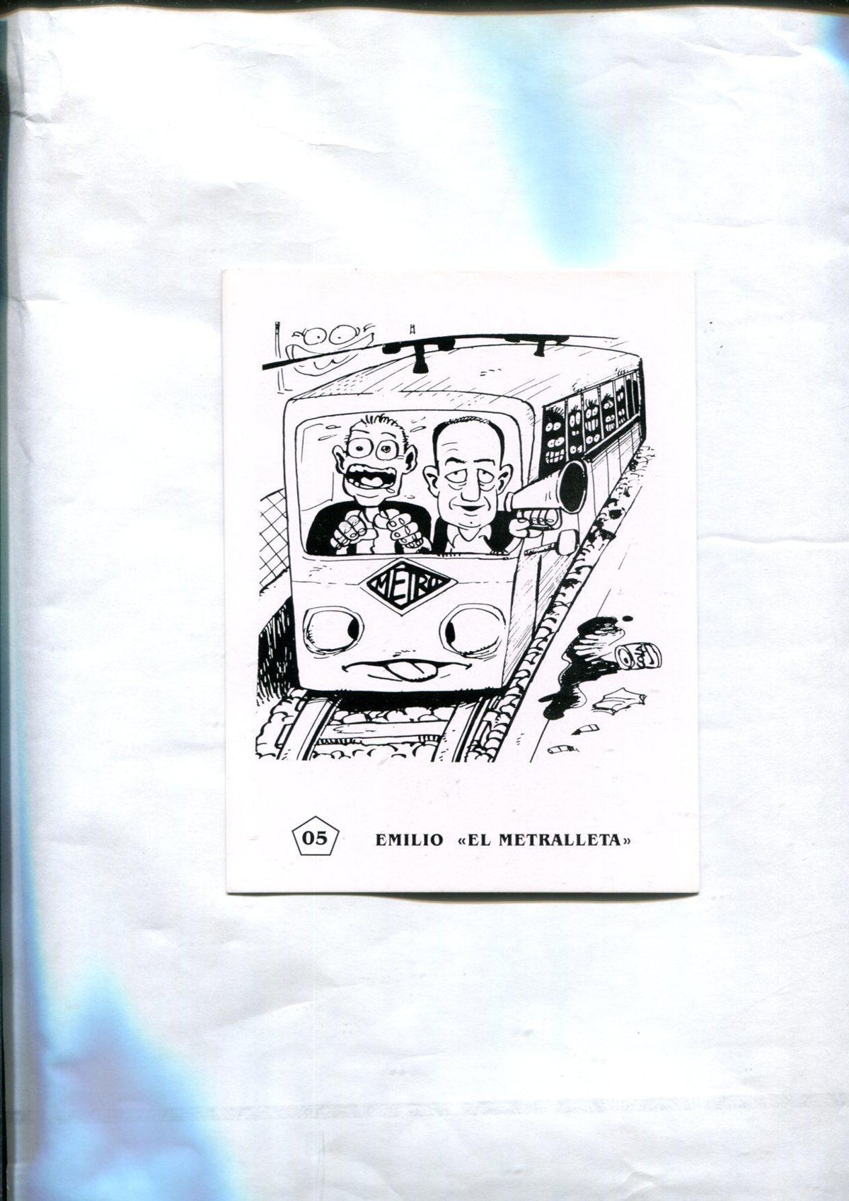 Cartulinas El Boletin modelo 5: Emilio el metralleta