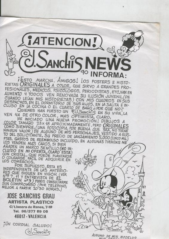 El Boletin Propaganda Jose Sanchis