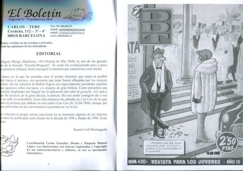 El Boletin Especial numero 075: Robert Segura: especial portadas