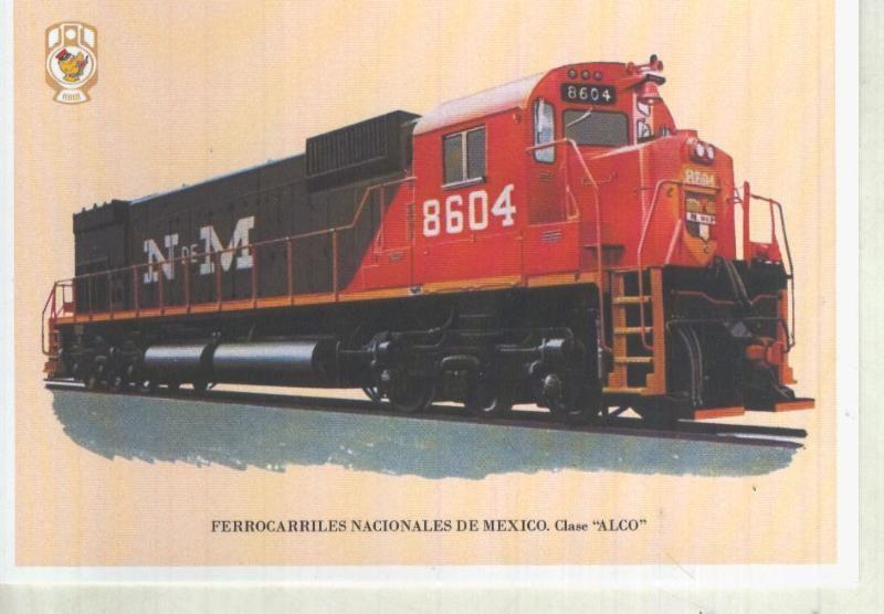 Postal / Postcard: El Boletin serie 1 numero 02 de 12: Clase Alco de Ferrocarriles Nacionales de Mexico