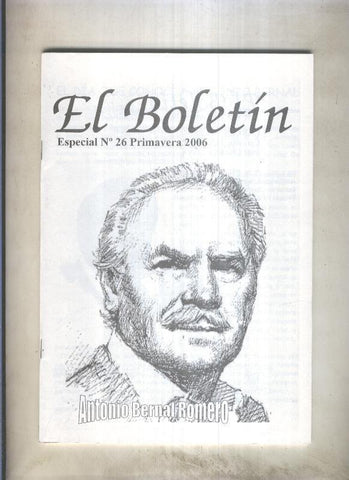 El Boletin Especial numero 026: Antonio Bernal Romero