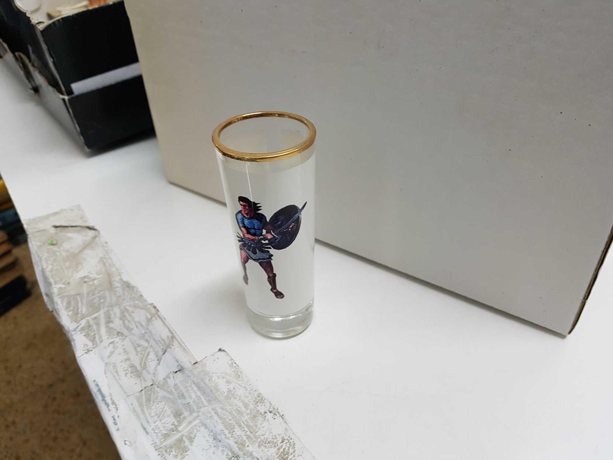 Vaso de tubo de cristal de Jabato