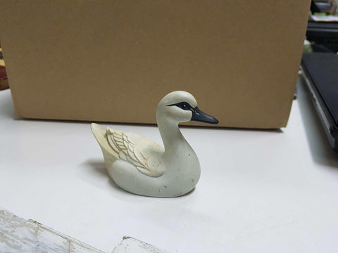 Figura, cisne blanco de porcelana