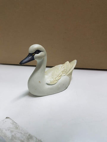 Figura, cisne blanco de porcelana