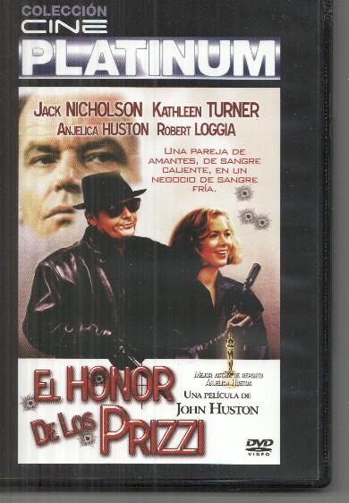 DVD: Cine Platinum:  El honor de los Prizzi (Jack Nicholson, Kathleen Turner)