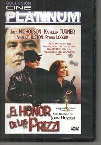 DVD: Cine Platinum:  El honor de los Prizzi (Jack Nicholson, Kathleen Turner)