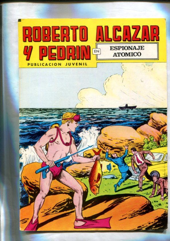 Roberto Alcazar y Pedrin color, numero 199: (numerada 1 en trasera): Espionaje atomico