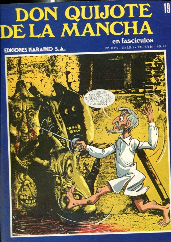 Don Quijote de la Mancha en comic y fasciculo numero 19