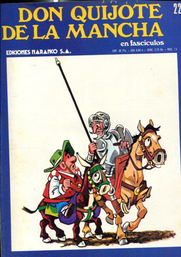 Don Quijote de la Mancha en comic y fasciculo numero 22