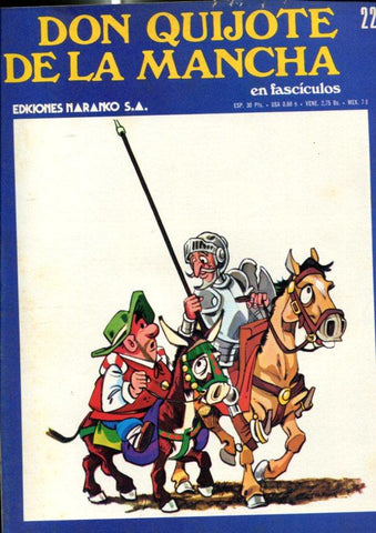 Don Quijote de la Mancha en comic y fasciculo numero 22