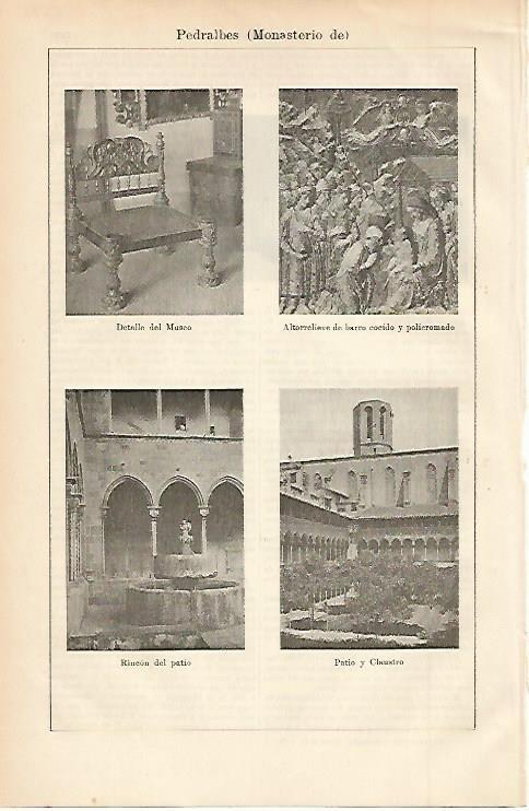LAMINA ESPASA 2391: Monasterio de Pedralbes Barcelona