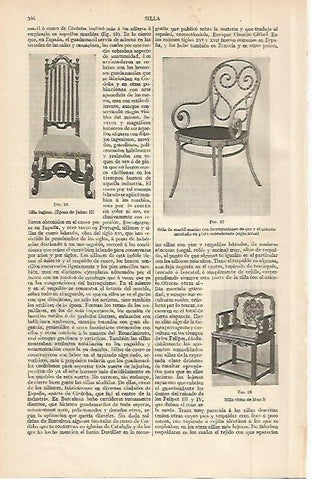 LAMINA ESPASA 2583: Tipos de silla