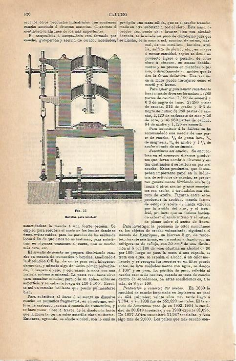 LAMINA ESPASA 2980: Maquina para moldear caucho