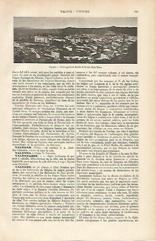 LAMINA ESPASA 4760: Vista general de Valona Belgica