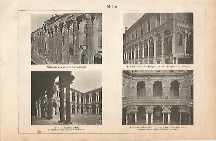 LAMINA ESPASA 5159: Patios de Milan