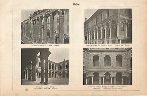 LAMINA ESPASA 5159: Patios de Milan