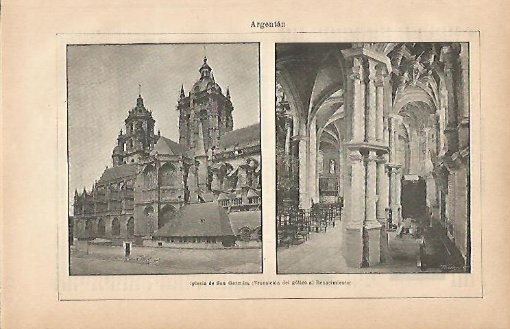 LAMINA ESPASA 5568: Iglesia de San German en Argetan Francia