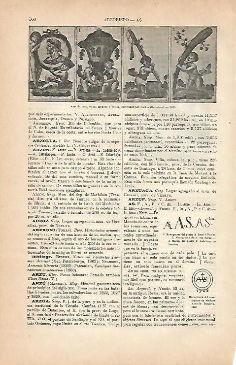 LAMINA ESPASA 5643: Ases de oros copas espadas y bastos fabricados por Nockin en 1825