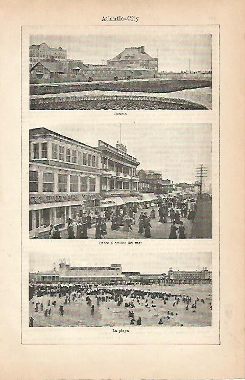 LAMINA ESPASA 5715: Vistas de Atlantic City Estados Unidos