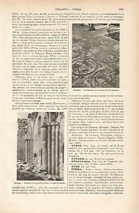 LAMINA ESPASA 7773: Ruinas de Otranto Italia