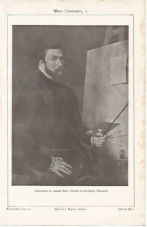 LAMINA ESPASA 8767: Autorretrato de Antonio Moro